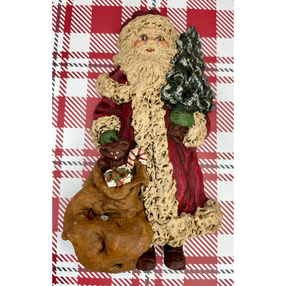 Vintage June McKenna Santa Claus Ornament
